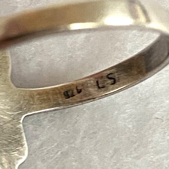 VTG Sterling Silver 925 Art Deco Style Marcasite Flower Rose Ring Sz 5.75 - Picture 8 of 16